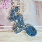 Natural Blue Fossilised Coral Vintage Skeleton  Specimen 13cm
