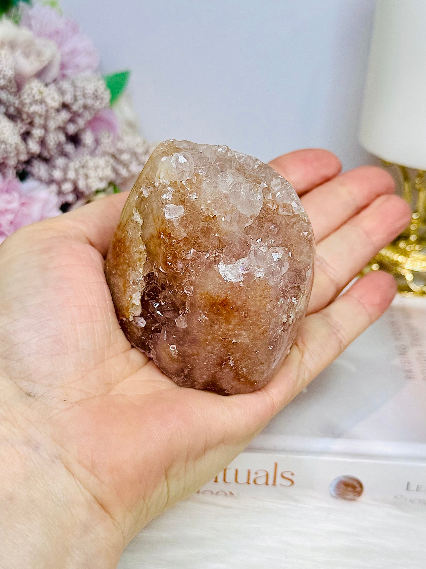 Pink Amethyst Druzy Freeform 307g