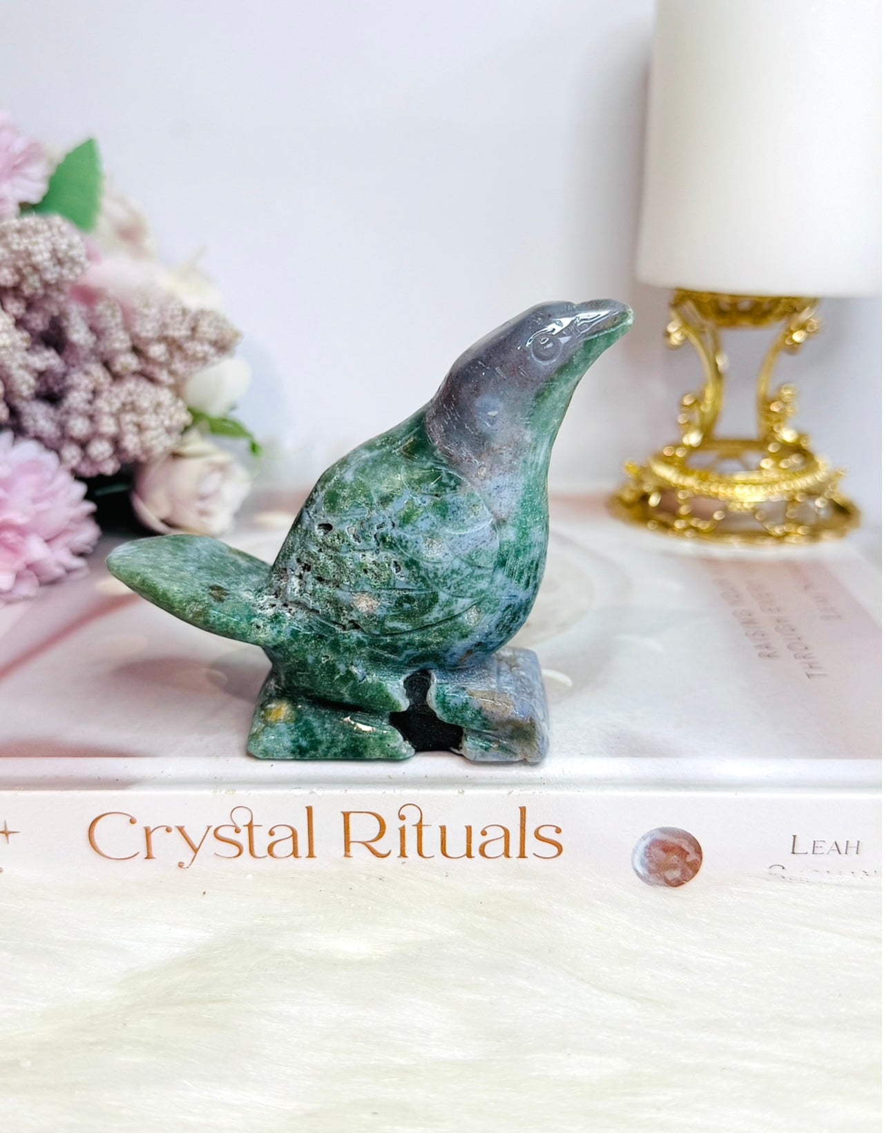 Ocean Jasper Carved Bird 8.5cm
