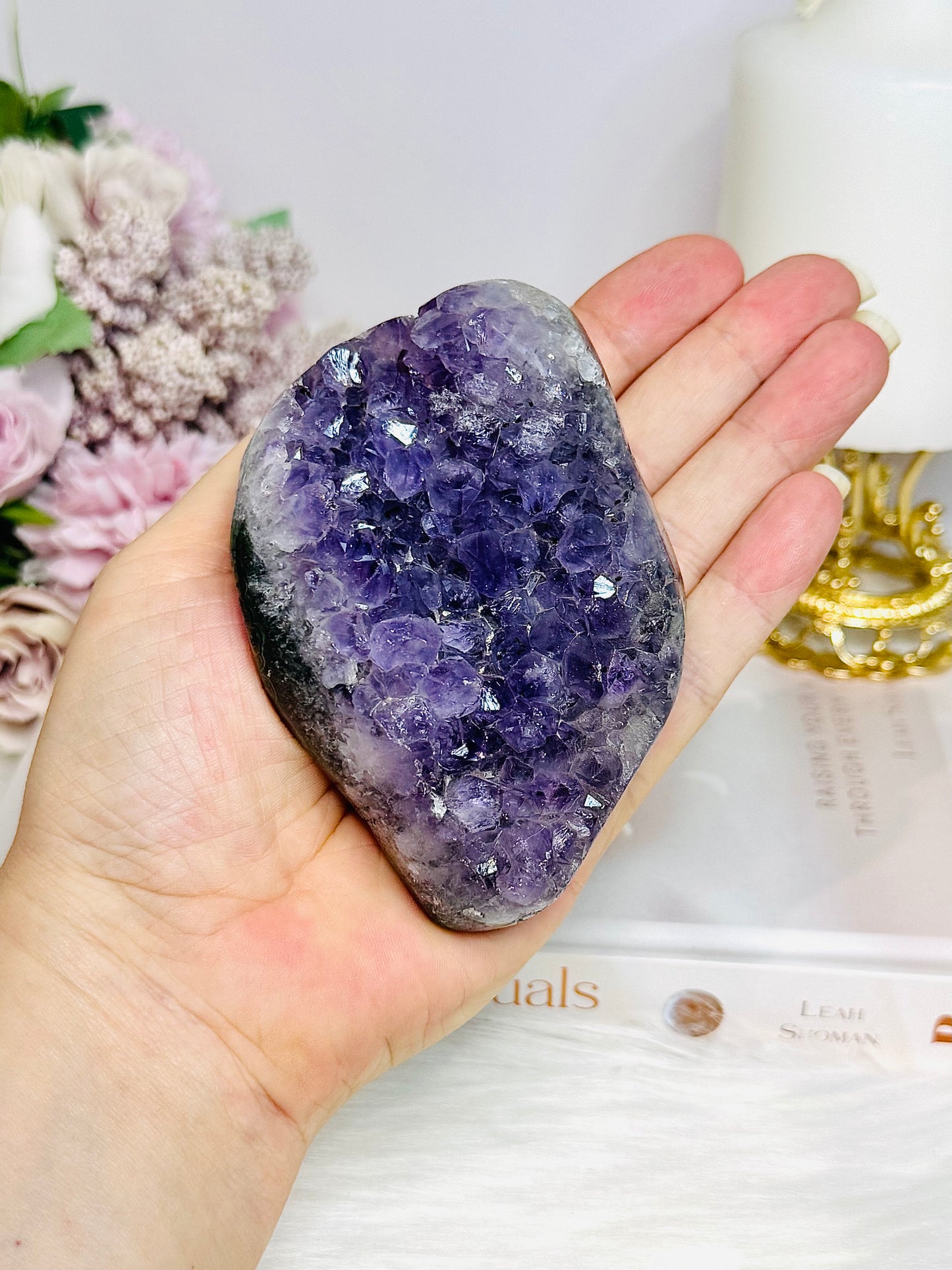 Natural Amethyst Cluster 10cm 325g