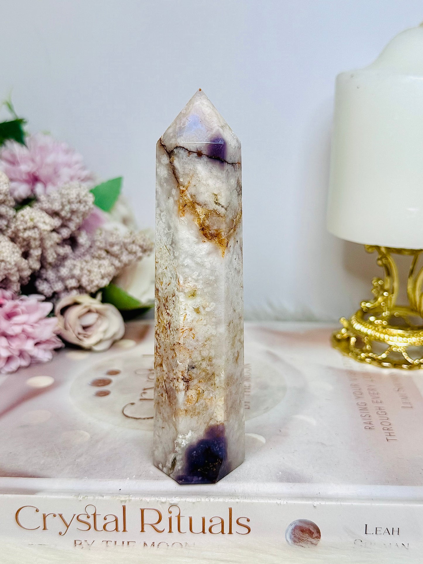 Flower Blossom | Agate Tower 13cm