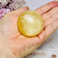 Honey Calcite Sphere on Stand 155g