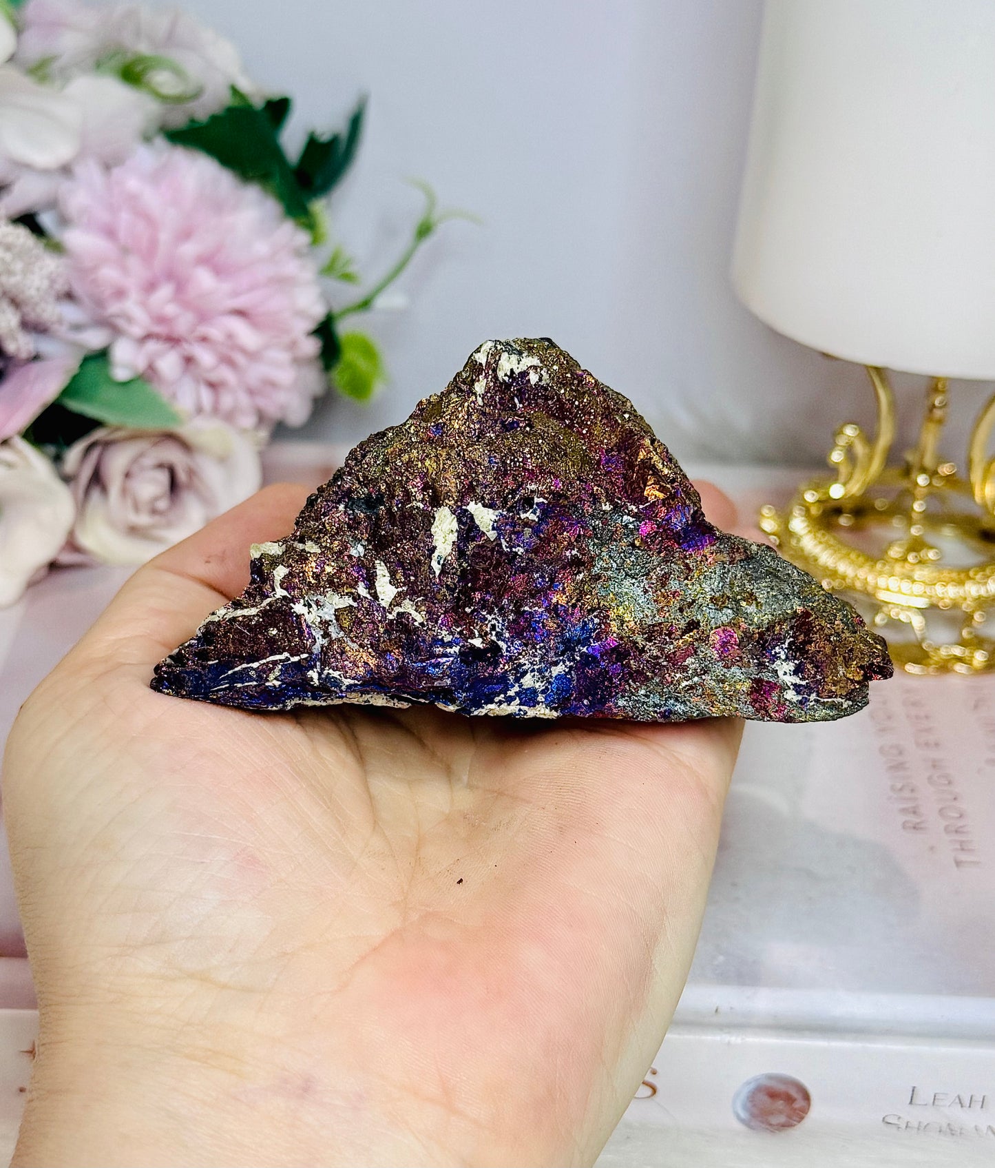 Natural Chalcopyrite | Peacock Ore Specimen 287g 9cm