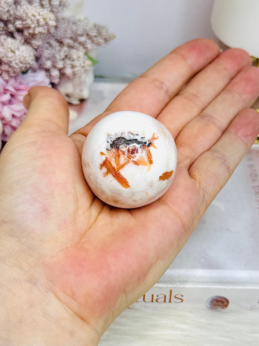 Scolecite Sphere on Stand 4cm