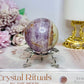 Amethyst X Agate Sphere 6.5cm On Stand