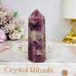 Lavender Rose Quartz Tower 9cm