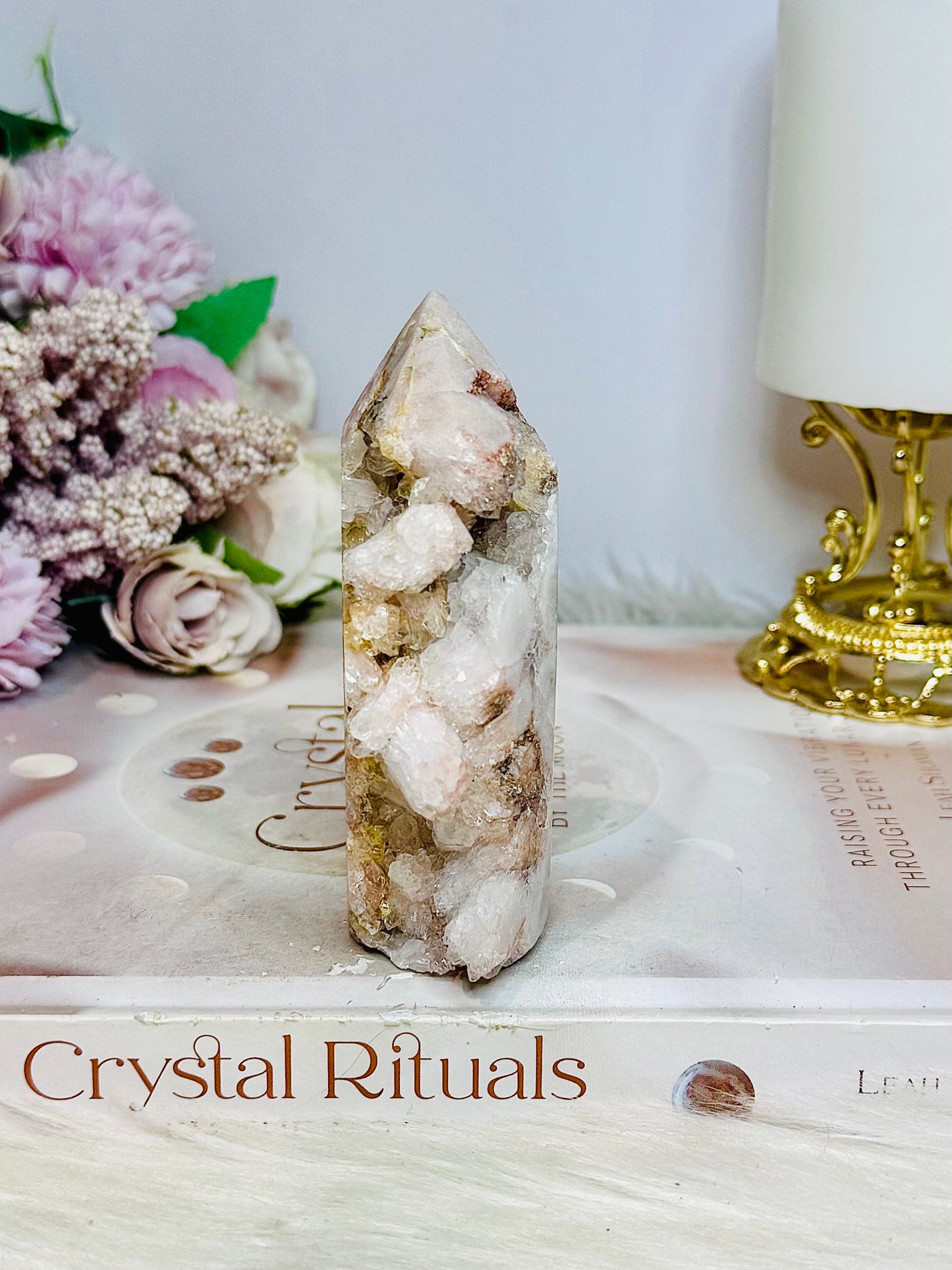 Pink Amethyst Druzy Tower 9.5cm