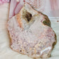 Absolutely Incredible Large Chunky Natural Pink Amethyst Druzy Slab 21cm 1.29KG