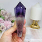 High Grade Phantom Amethyst Point | Obelisk on Gold Stand 20cm