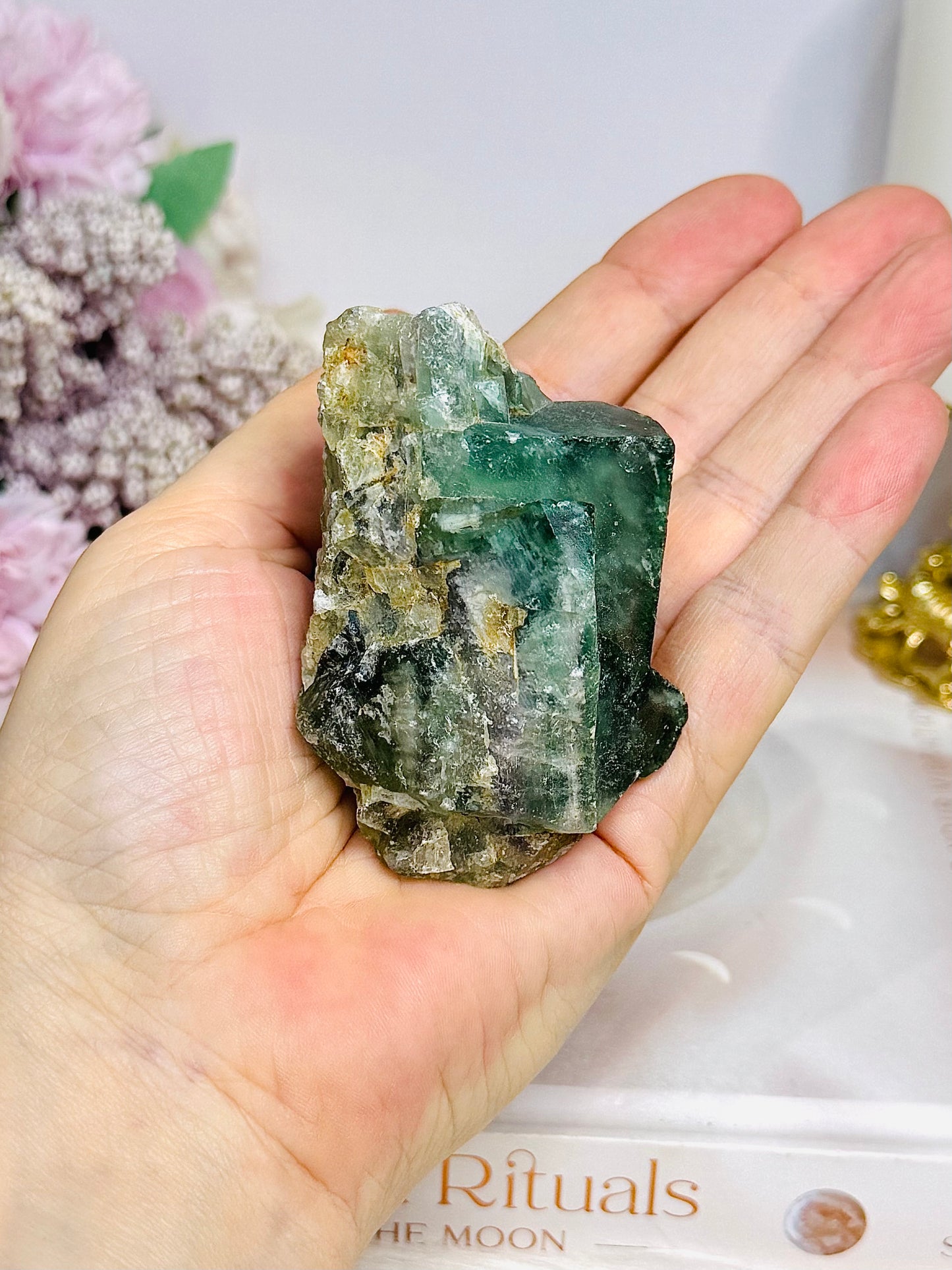 Natural Green Fluorite 184g