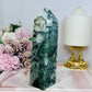 Moss Agate Druzy Tower 15cm 430g