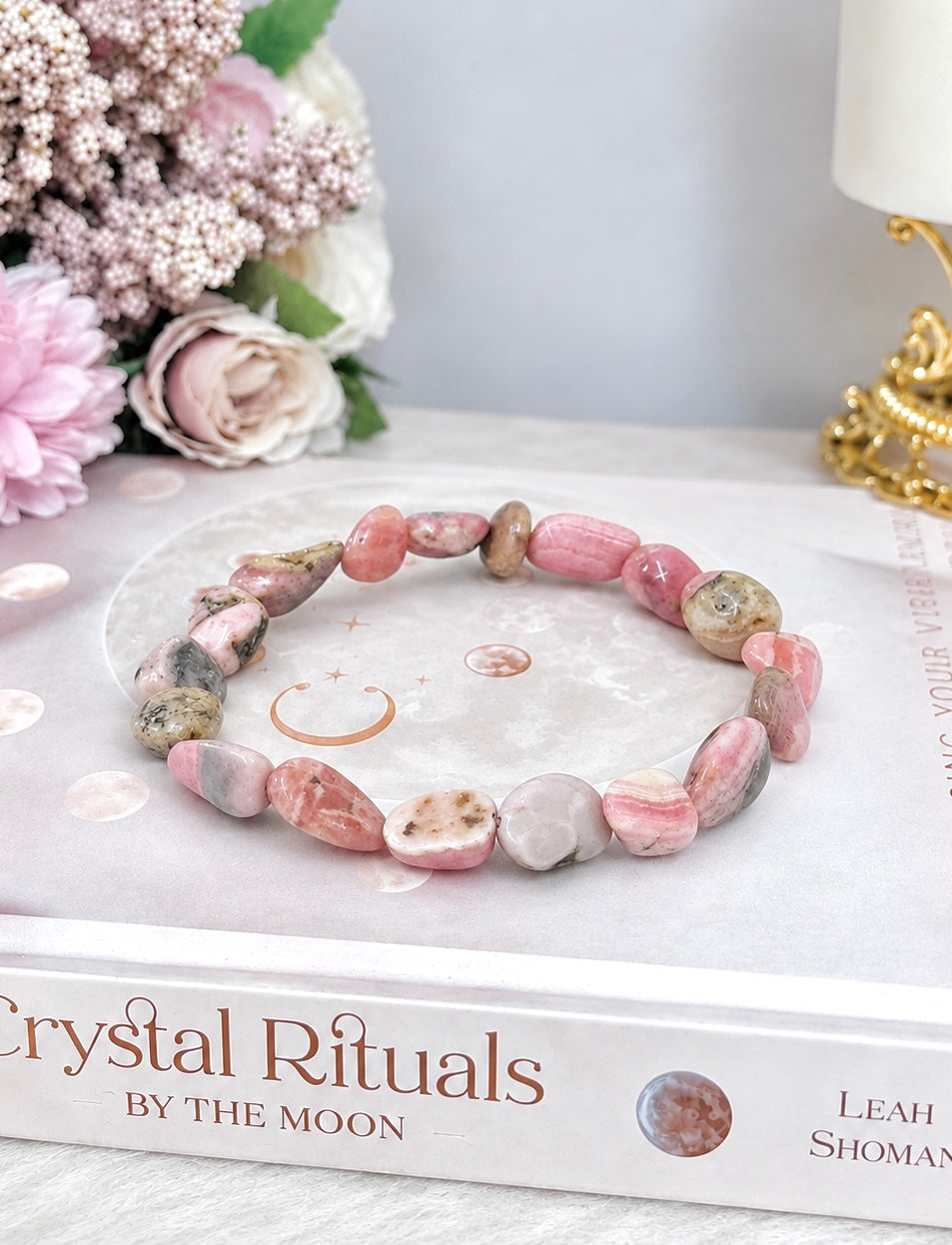 Natural Rhodochrosite Bracelet in Gift Bag