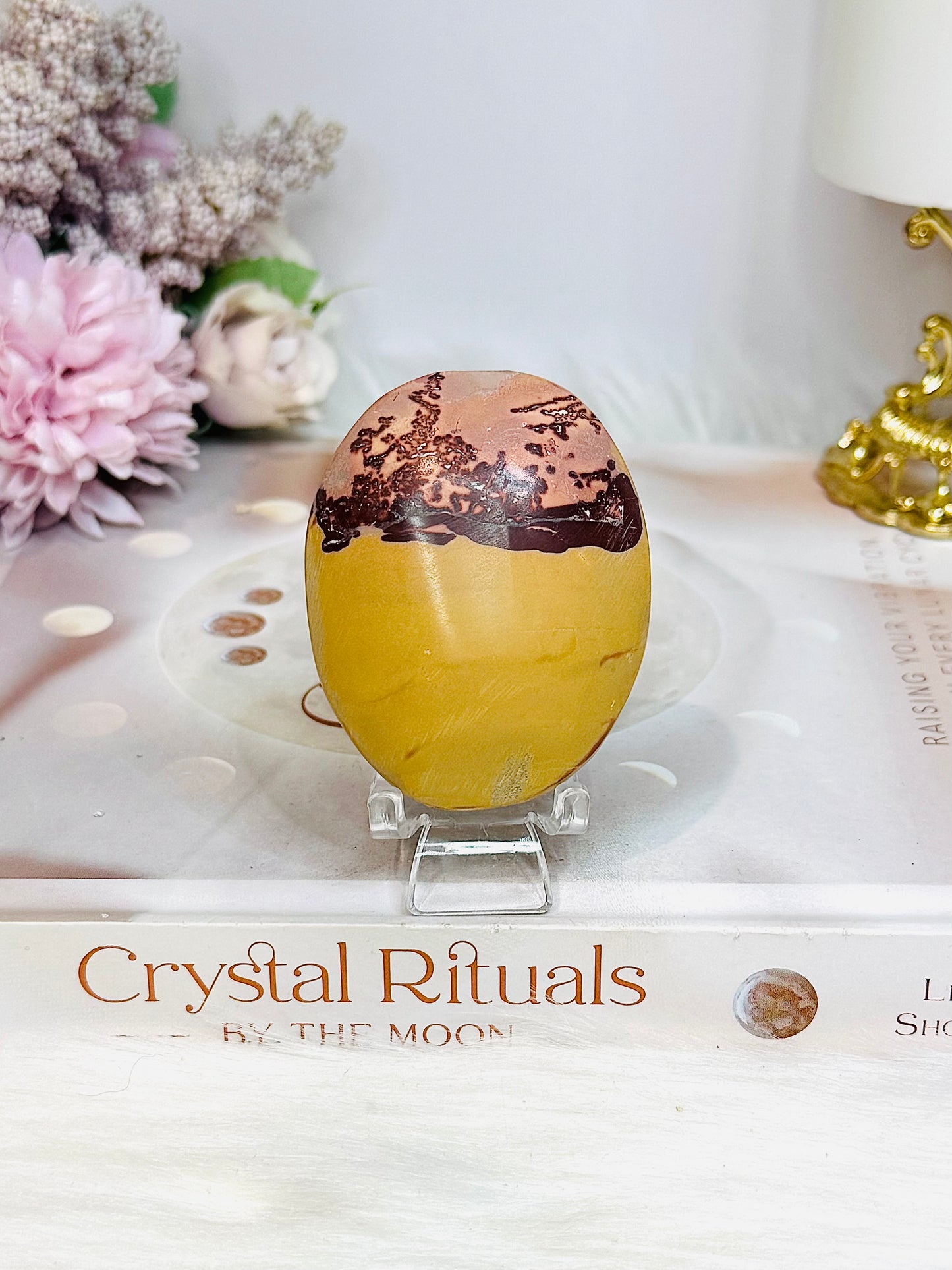 Picture Jasper Palm Stone (Stand is display only)