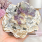 ✨ A Collectors Piece ✨ Natural Cubed Fluorite In Matrix On Glass Stand 703grams