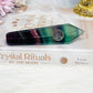 Rainbow Fluorite Carved Pipe 11.5cm