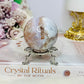 Druzy Flower Agate Sphere on Stand 172g