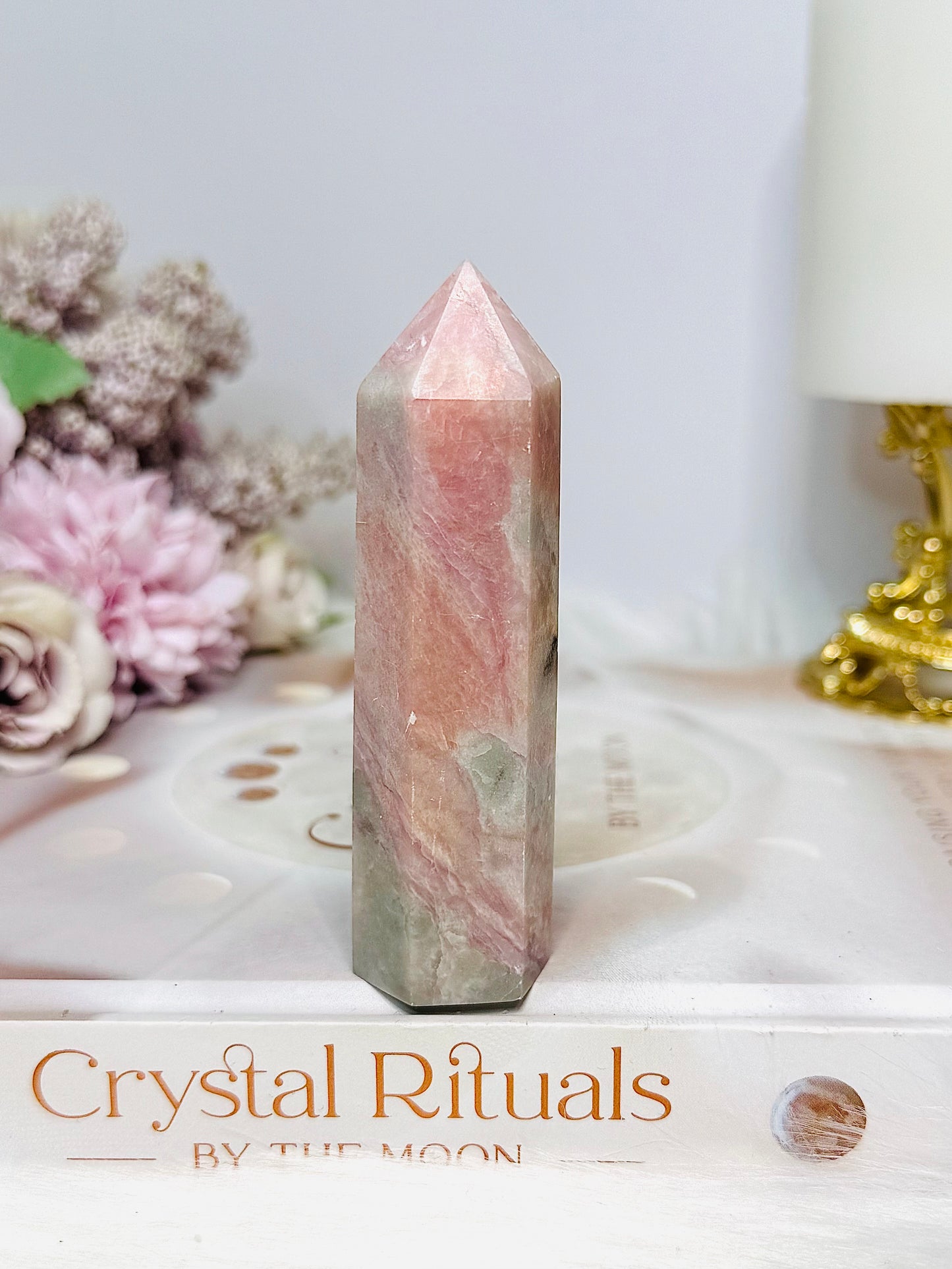Pink Opal Tower 9cm