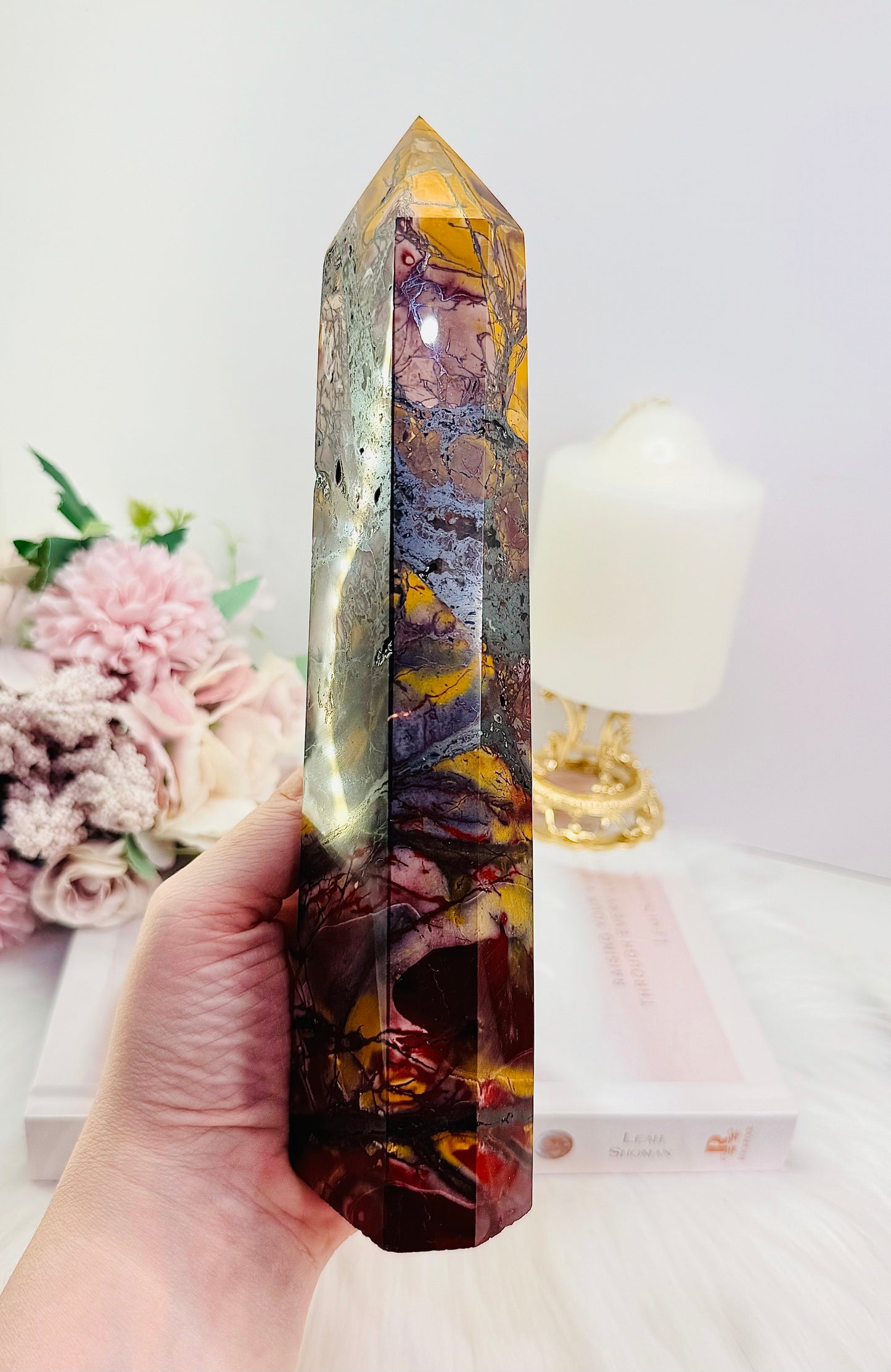 Incredibly Gorgeously Large Chunky 23.5cm Natural Mookaite Jasper Tower | Generator