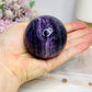 High Grade Purple Fluorite Sphere On Stand 385g
