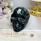 Larvikite Carved Skull 7.5cm 371g
