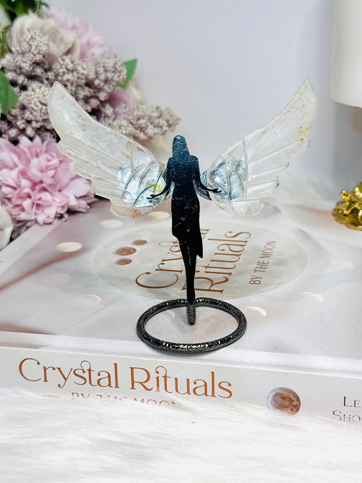 Clear Quartz Angel Wings 9cm