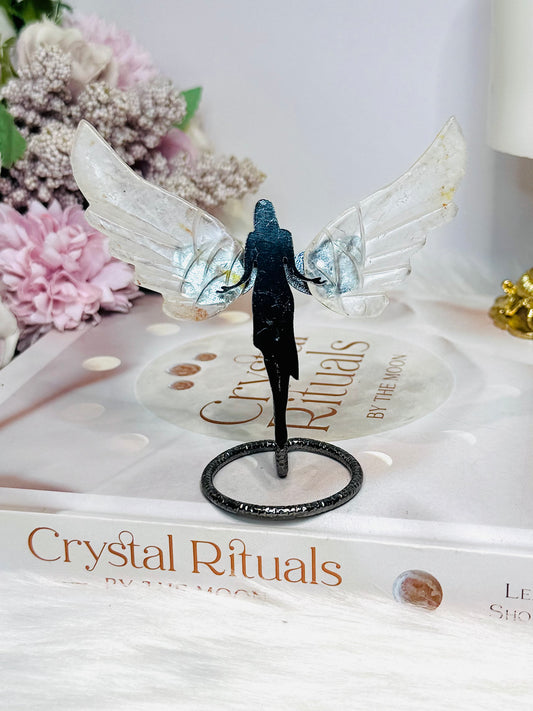 Clear Quartz Angel Wings 9cm