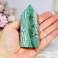Green Unicorn Agate Tower 9cm