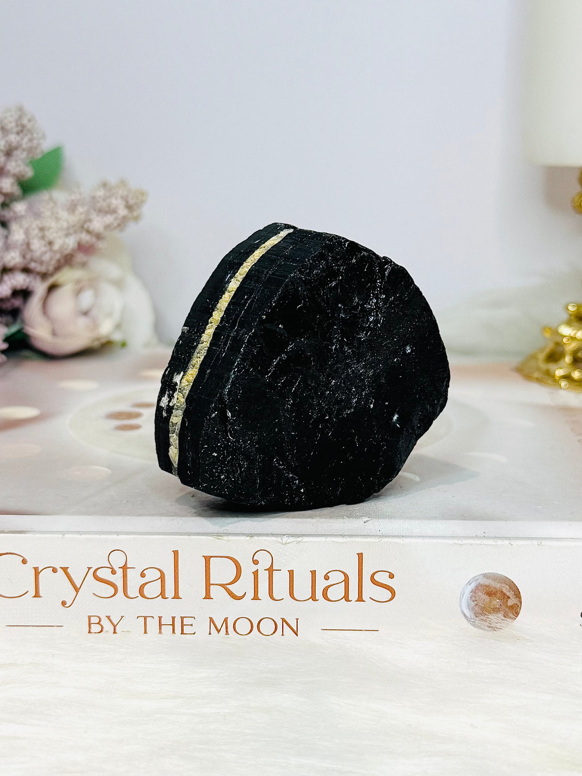 Natural Black Tourmaline Rough 162g
