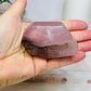 Natural Rose Quartz Freeform with Fern Tree Dentrictic Inclusions 7.5cm
