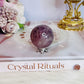 Beautiful Small Lavender Rose Quartz Sphere On Stand 4cm