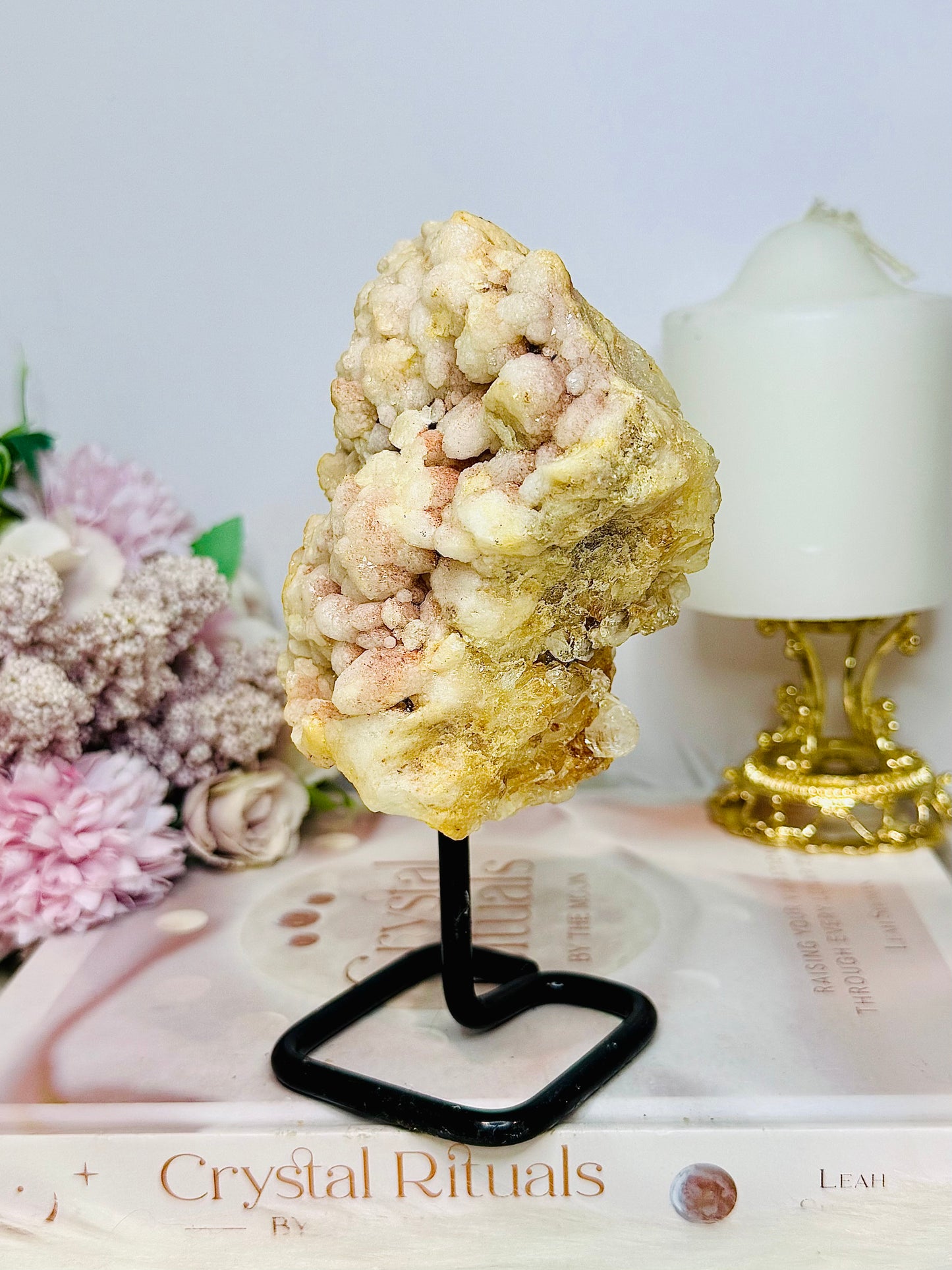 Natural Pink Amethyst Freeform Specimen On Stand 16cm 651grams