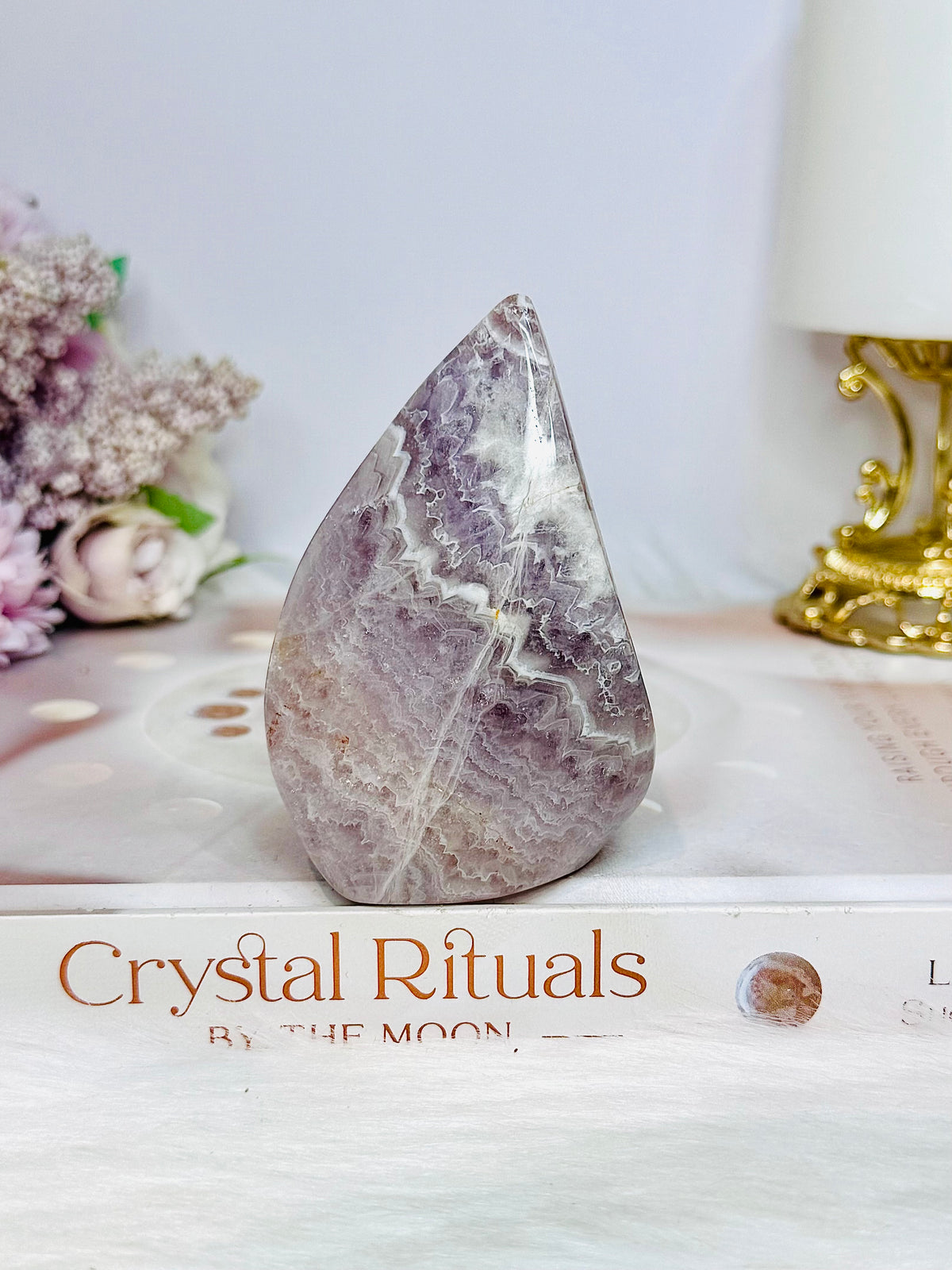 Chevron Amethyst Freeform | Flame 8cm