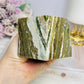 Large Ocean Jasper Druzy Carved Cube 612g