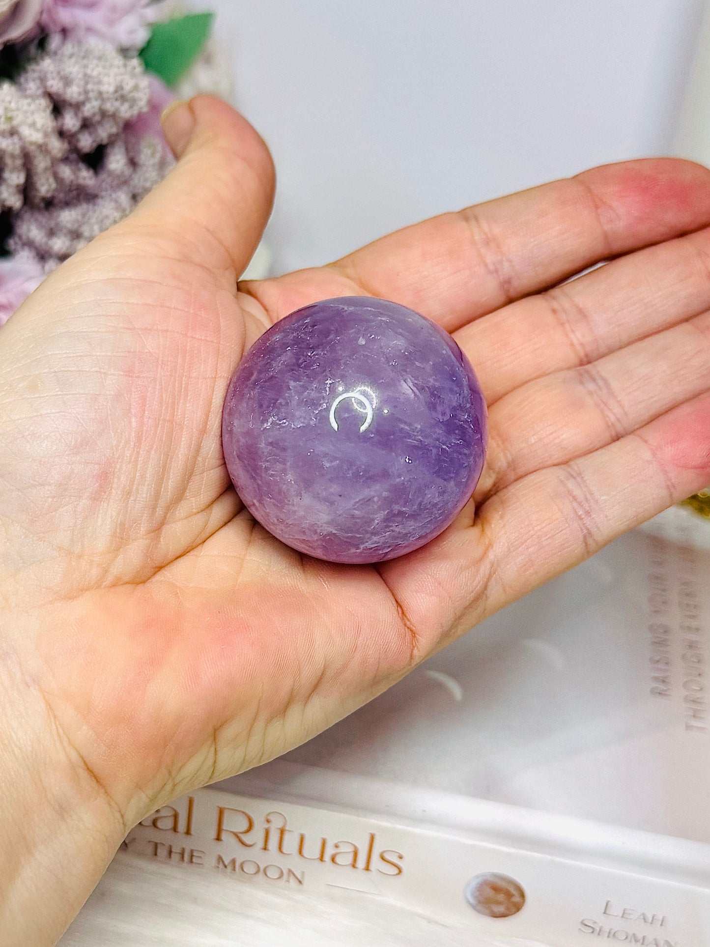 High Grade Amethyst Sphere on Stand 102g