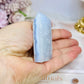 Blue Lace Agate Druzy Tower 6cm