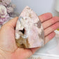 Flower Agate Druzy Flame 9cm 227g