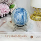 Blue Kyanite Sphere on Stand 485g On Stand