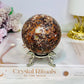 Large Money Agate Sphere on Stand 426g