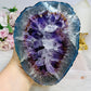 Large High Grade Amethyst Geode with Goethite Inclusions on Stand 1.6KG 20cm