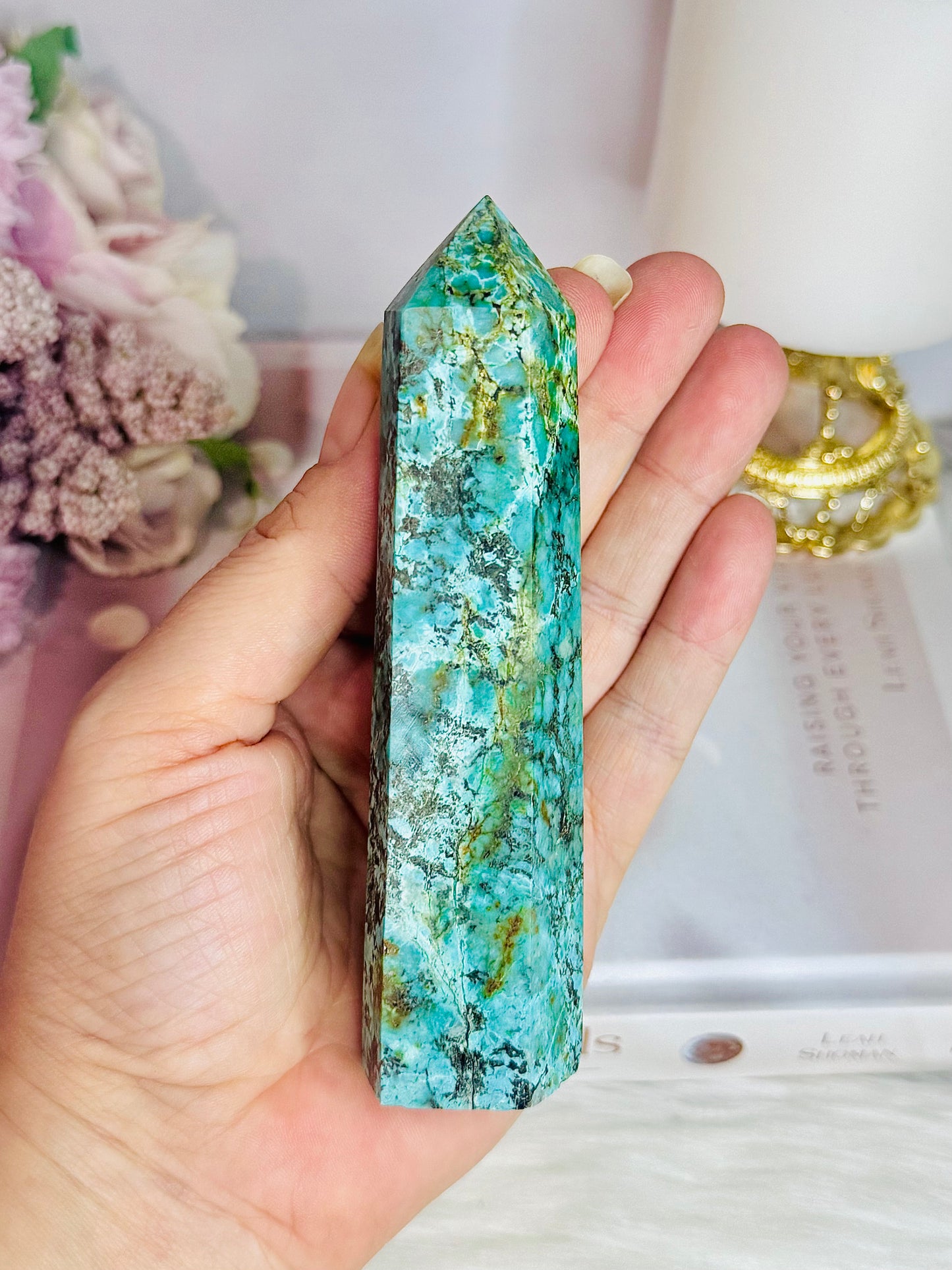 Natural Stunning Turquoise Tower 12cm