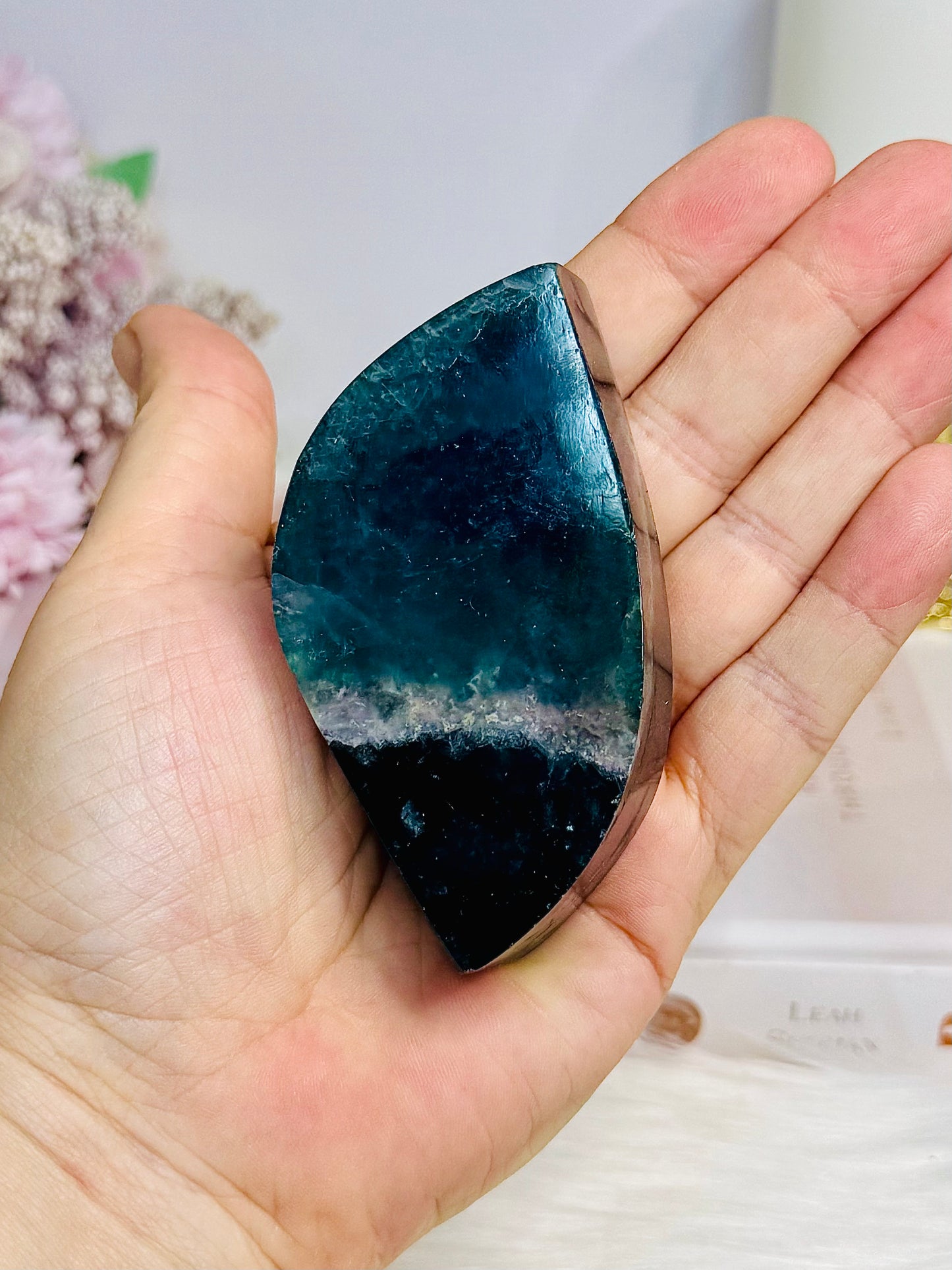 Chunky Fluorite Freeform | Leaf 8cm