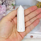 White Druzy Agate Tower 8cm