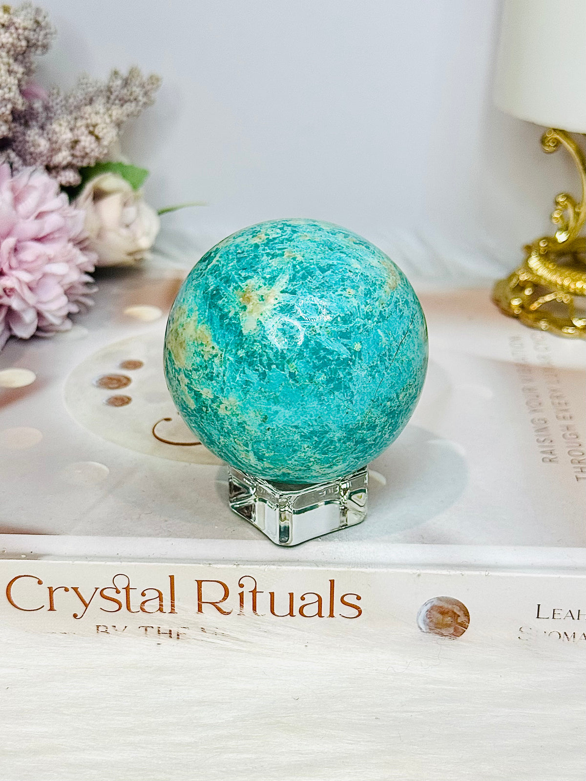 Chrysocolla Sphere On Stand 192g