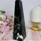 Large Black Onyx Tower 19.5cm