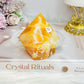 Orange Calcite Top Polished Point 277g