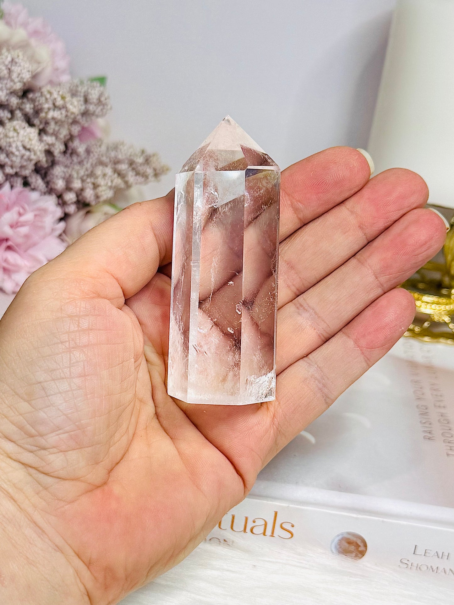 Clear Quartz Chunky Tower 8cm