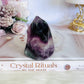 High Grade Rainbow Fluorite Flame with Rainbows 232grams