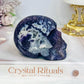 Purple Sphalerite Druzy Skull 8cm 419g
