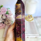 Classy & Fabulous Large Chunky Mookaite Jasper Tower 21.5cm