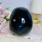 Huge Black Striped Agate Carved Skull 1.85KG 13cm